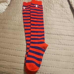 Texas Rangers Dtriped Red & Navy Knee-High Socks